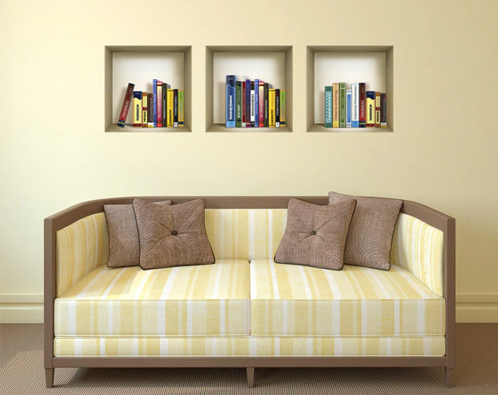 3D Niche Wall Art Decals - Set Of 3 | Easy To Apply, Stunning Decorative Stickers For Home And Office - Image 4