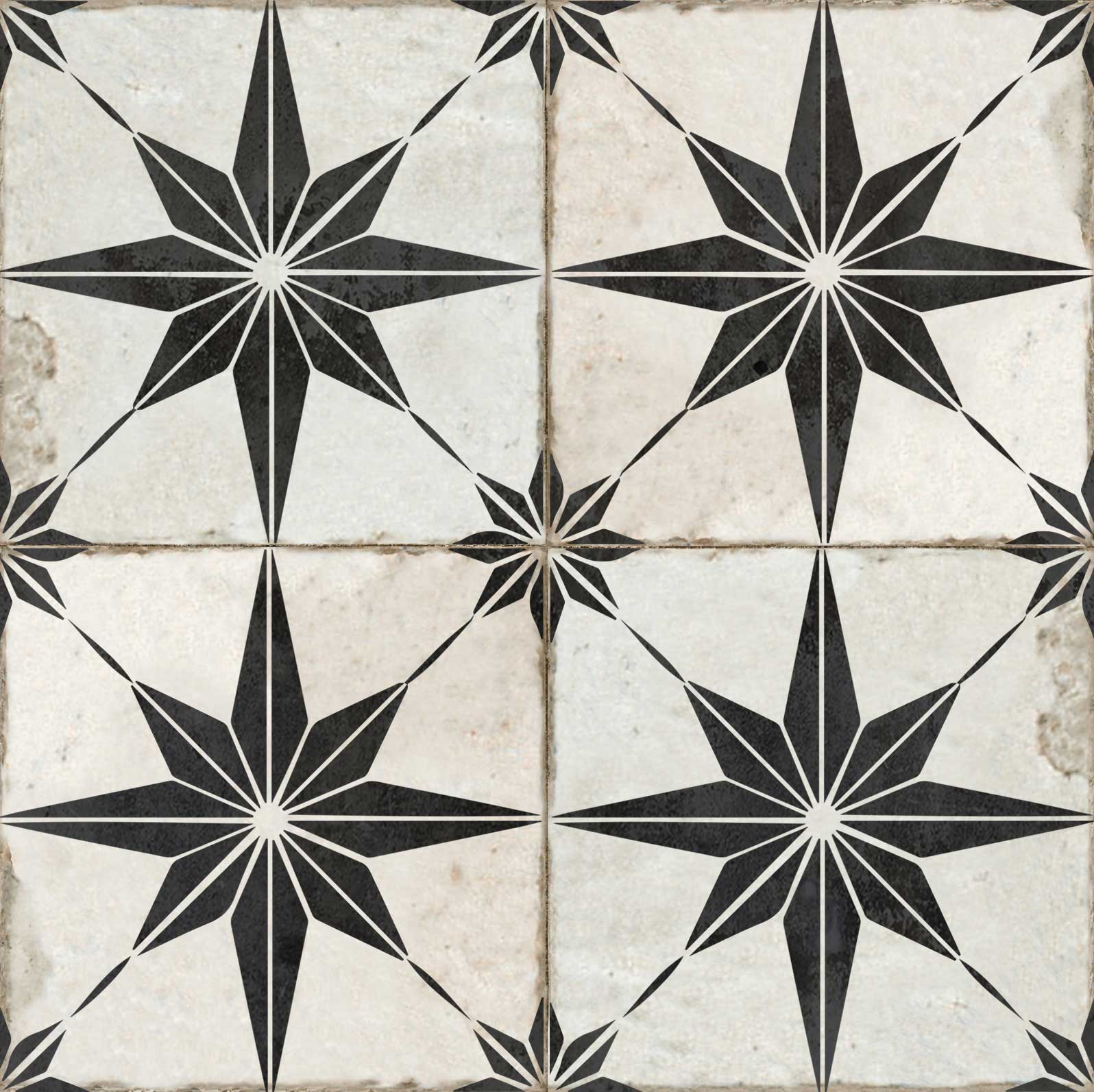 Vintage Black stars pattern hassle-free wall tiles easy to install home décor Model - R1 - Image 6
