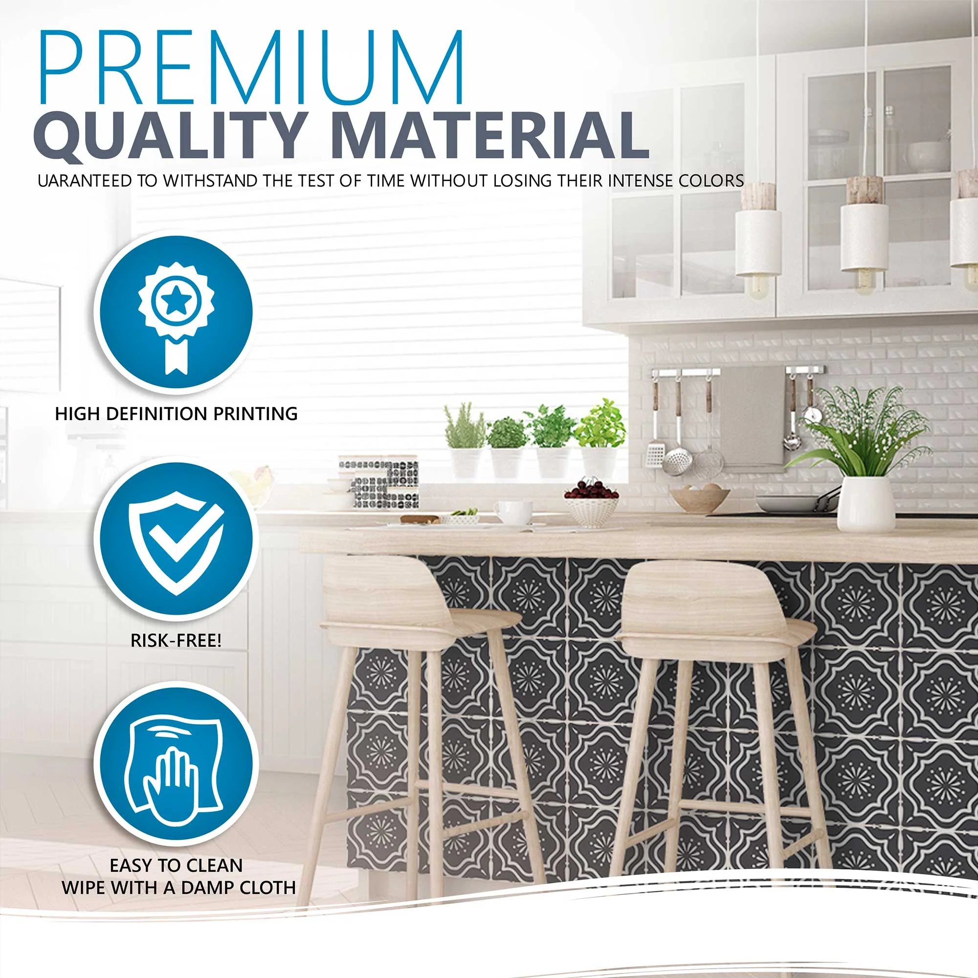 Special Deal on 6x6-inch / 15X15-cm Dark Gray Kitchen Backsplash Tiles Model B22 - Image 10