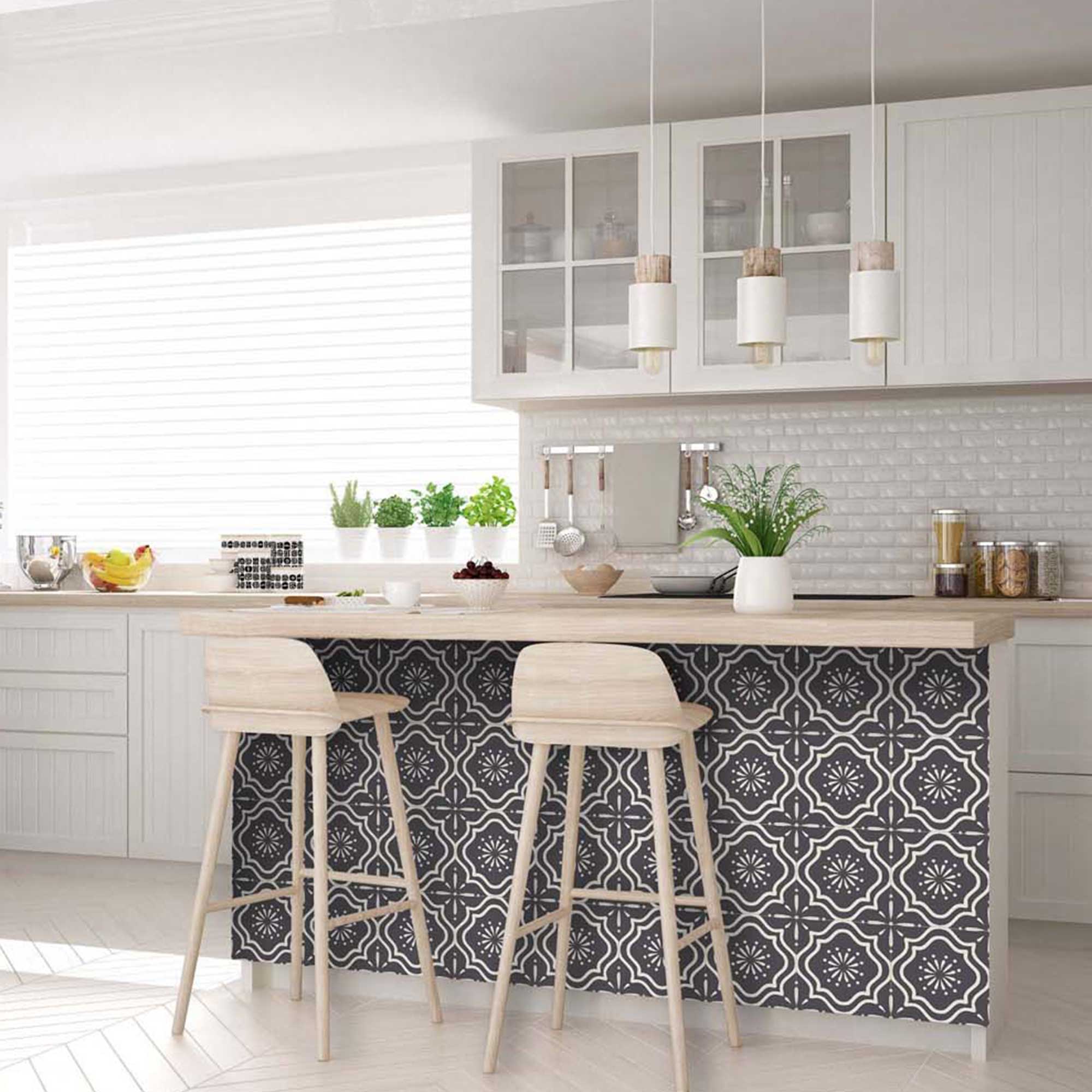 Special Deal on 6x6-inch / 15X15-cm Dark Gray Kitchen Backsplash Tiles Model B22 - Image 5
