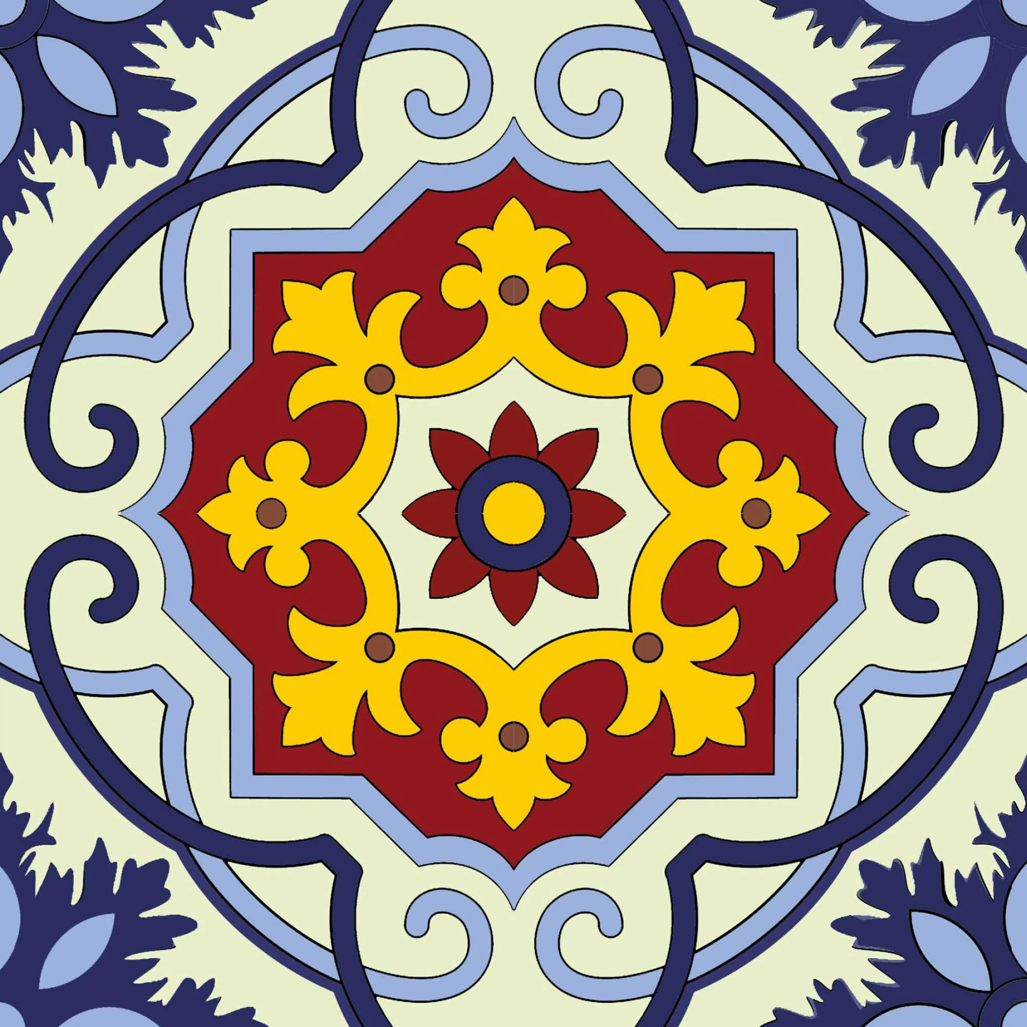 Mexican multiple pattern tile stickers Beautiful backsplash for home renovation Model - D10 - Image 6