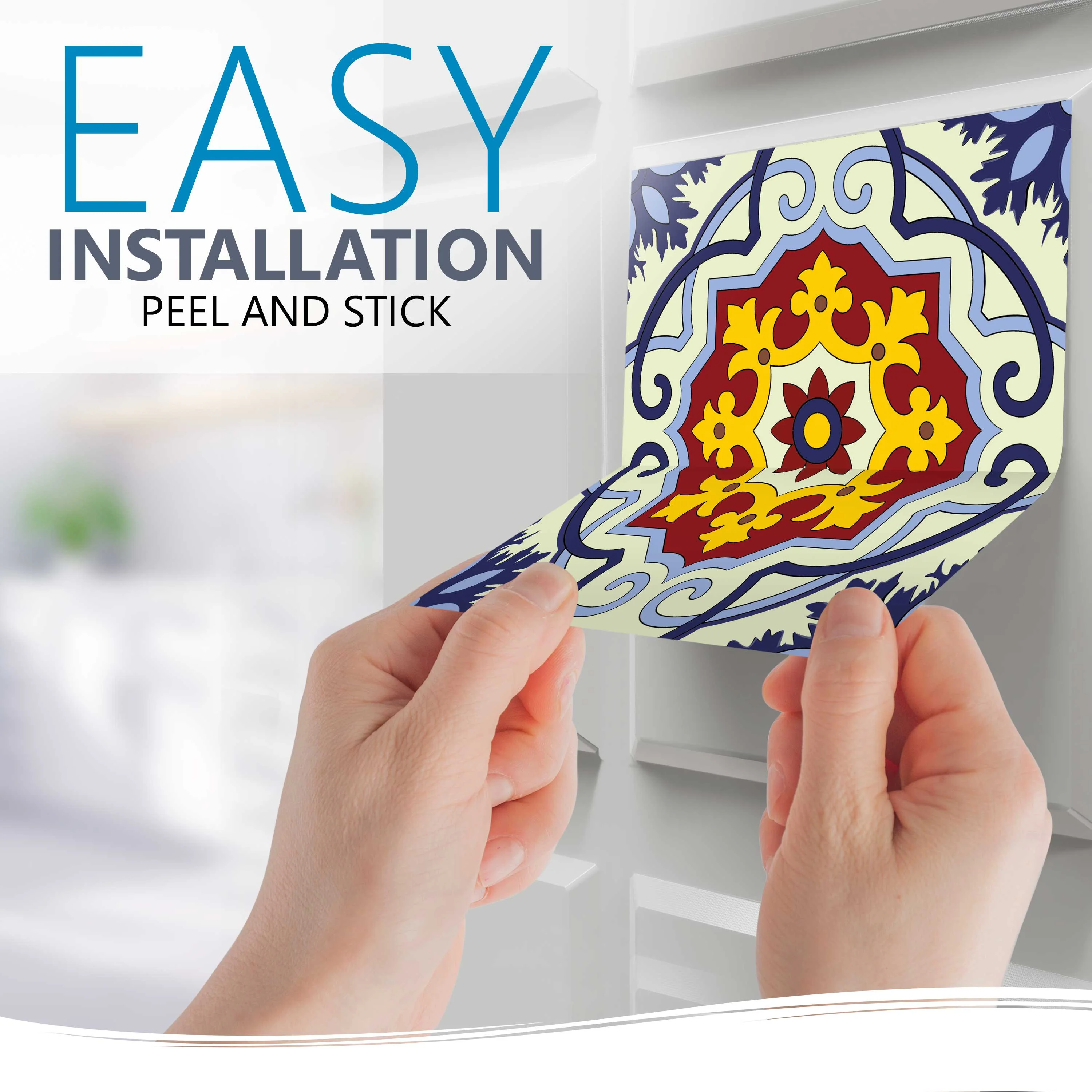 Mexican multiple pattern tile stickers Beautiful backsplash for home renovation Model - D10 - Image 8
