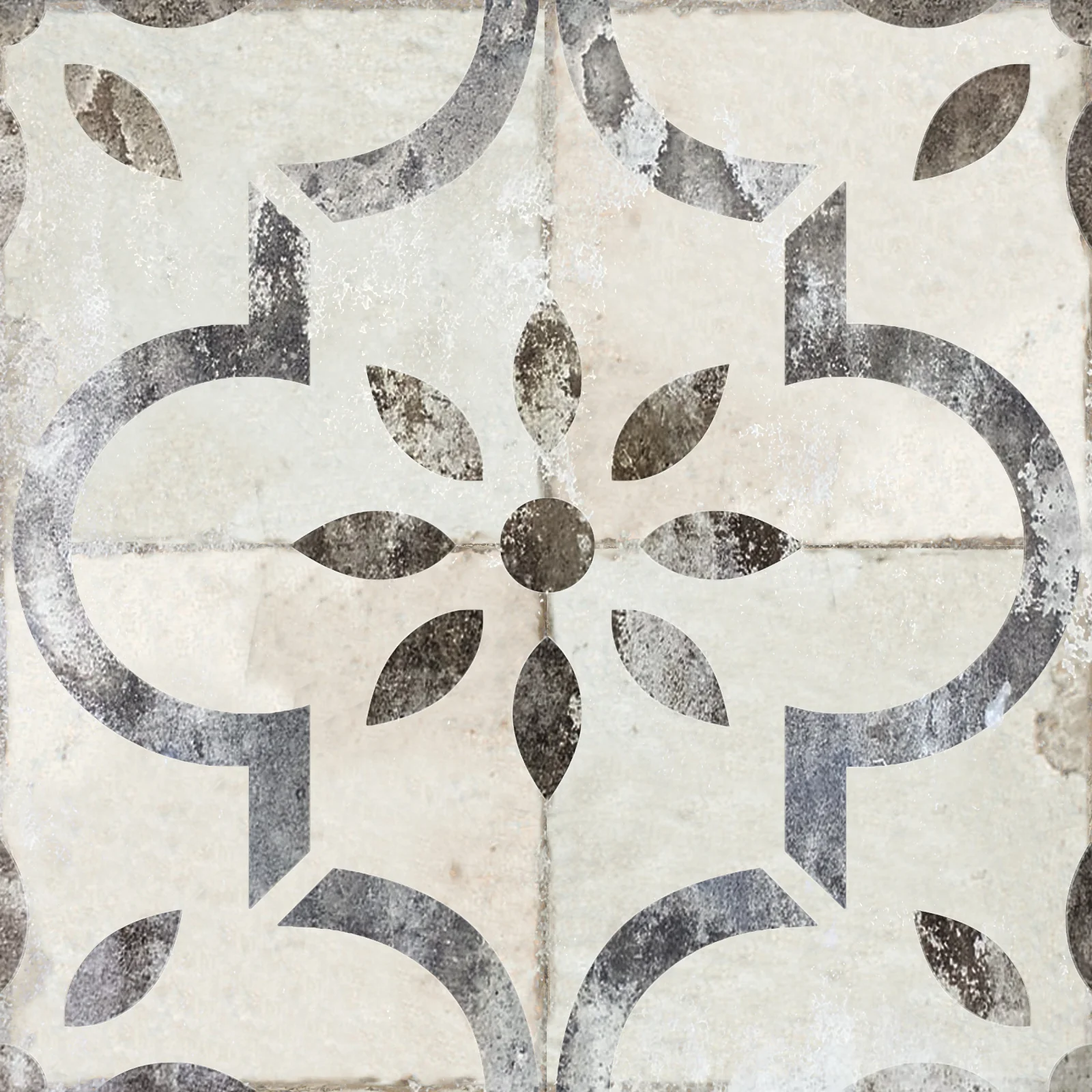 Gray Vintage pattern Removable Tile Stickers Rustic home background Model - R21 - Image 6